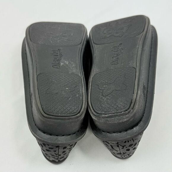 Alegria Paloma 845 TREASURE Bronze Black Textured Floral Slip On Mary Jane Clogs - Picture 13 of 16